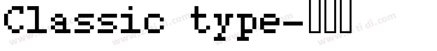 Classic type字体转换